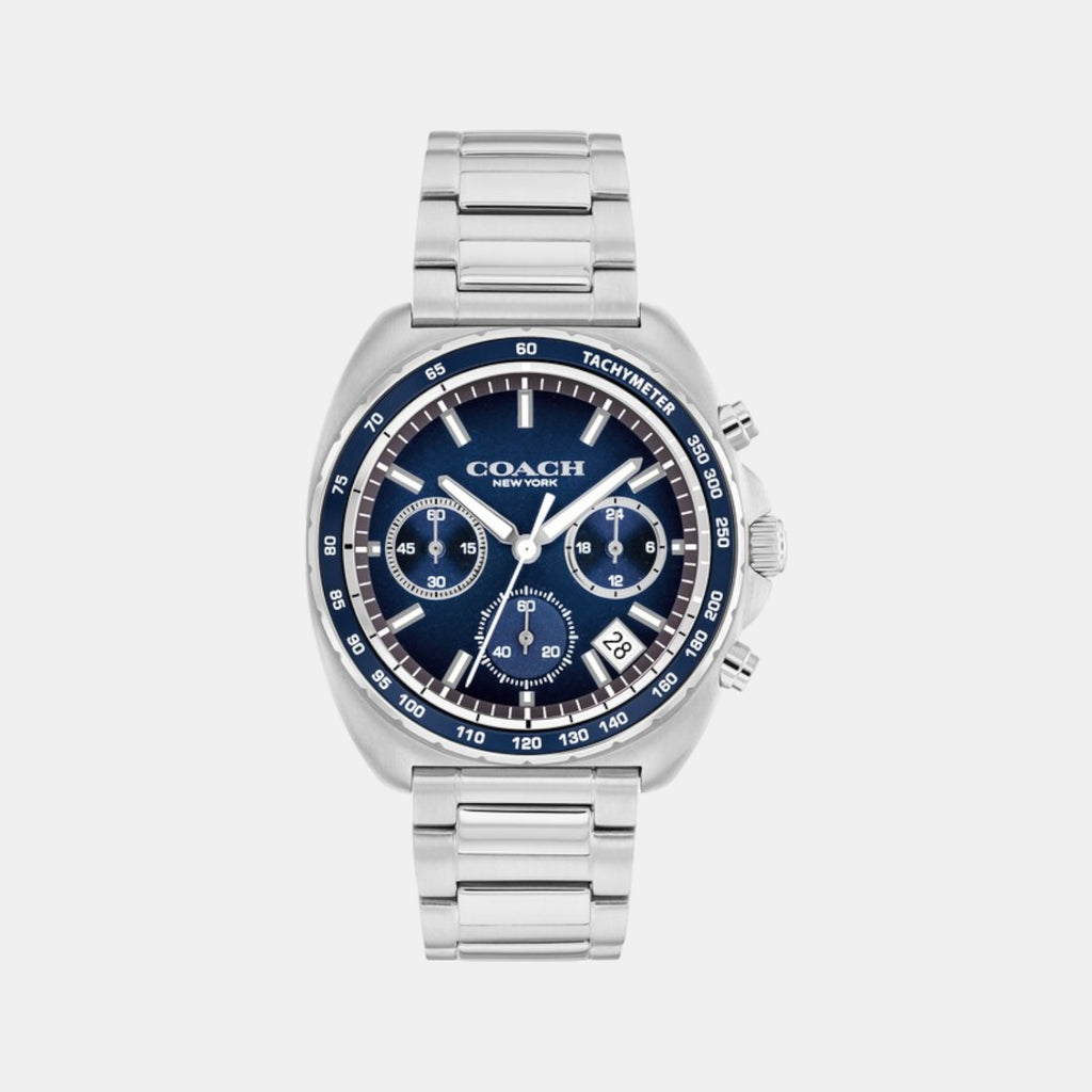 Charter Men Quartz Blue Dial Chronograph Stainless Steel Watch 14602737