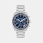 Charter Men Quartz Blue Dial Chronograph Stainless Steel Watch 14602737