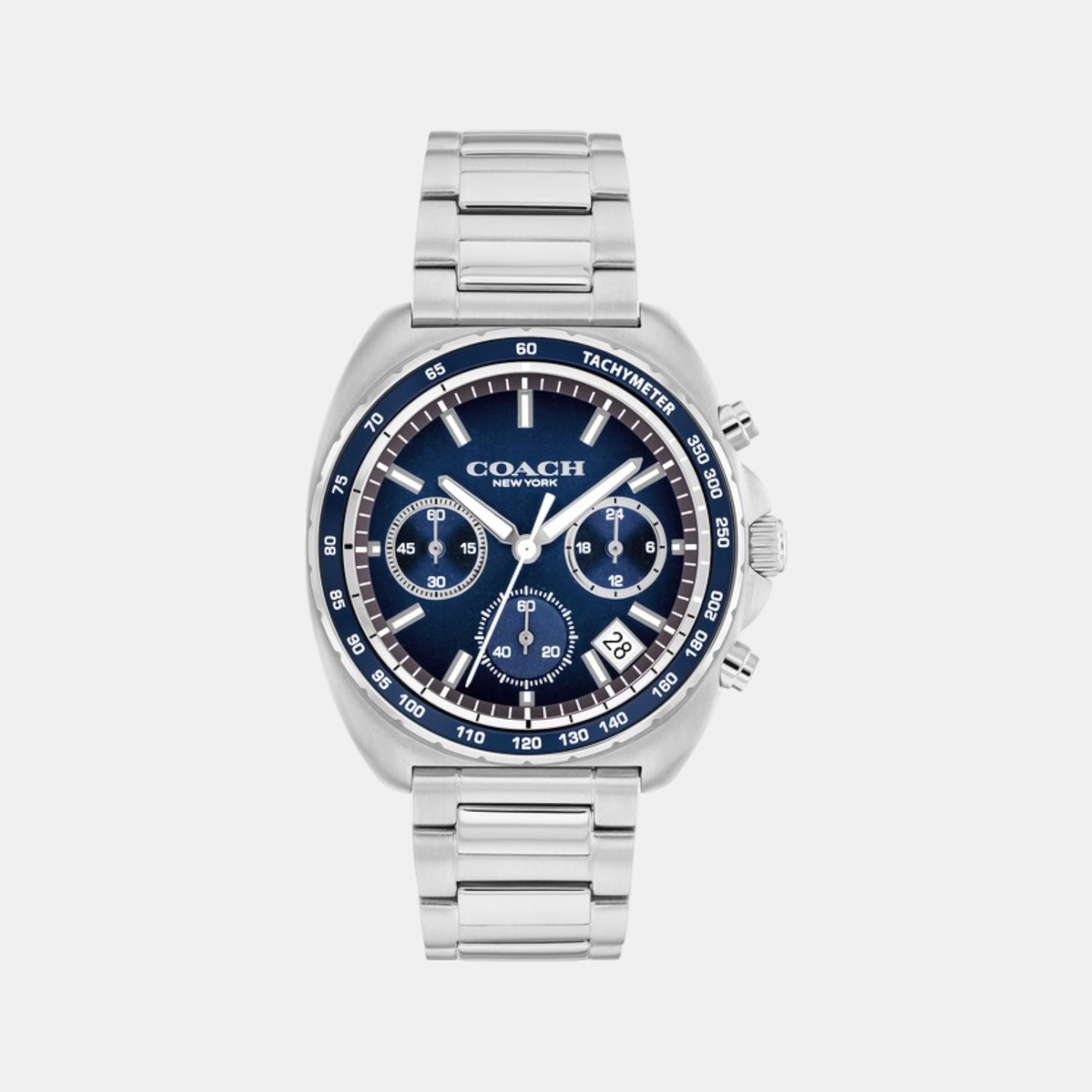 Charter Men Quartz Blue Dial Chronograph Stainless Steel Watch 14602737