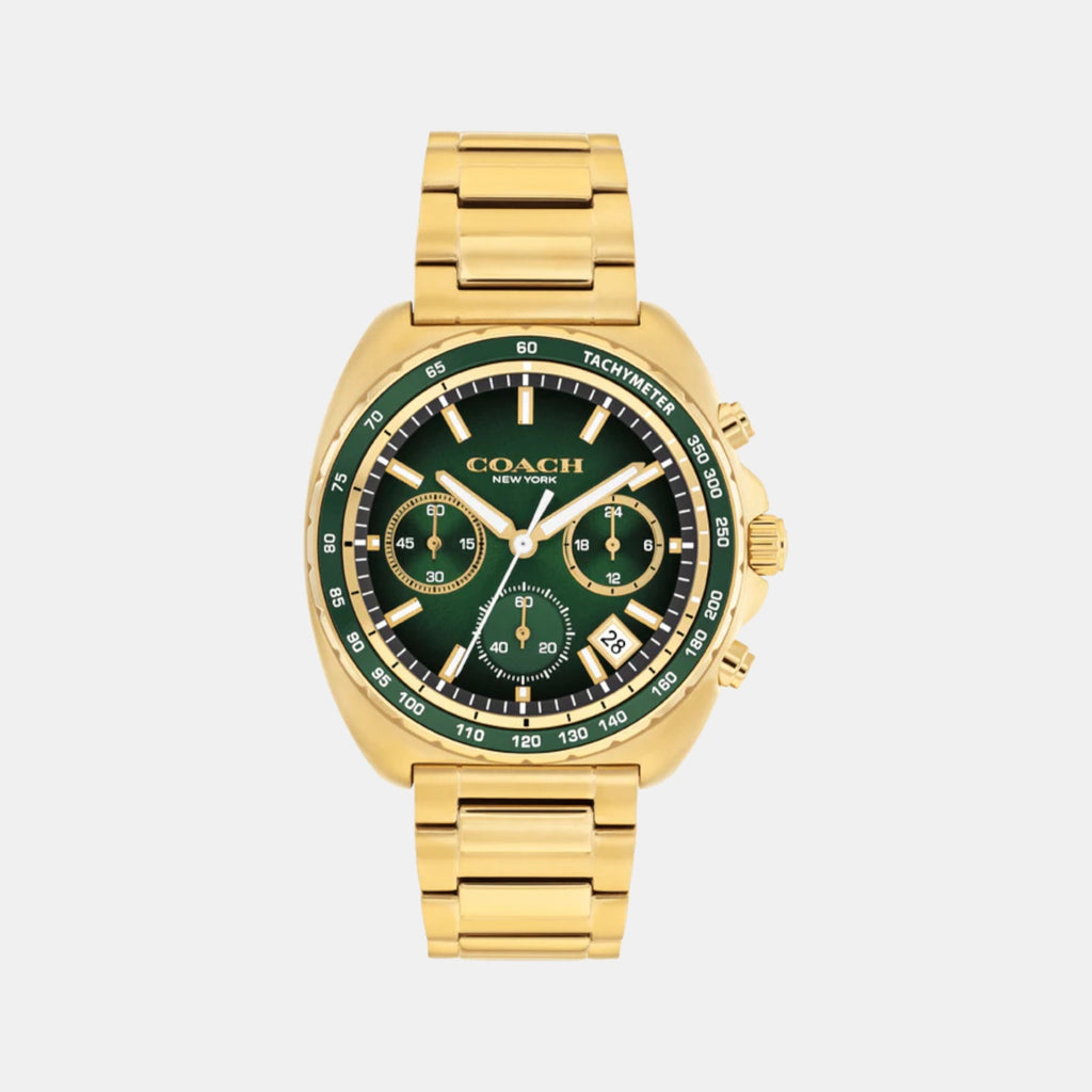 Charter Men Quartz Green Dial Chronograph Stainless Steel Watch 14602738