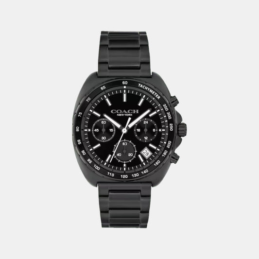 Charter Men Quartz Black Dial Chronograph Stainless Steel Watch 14602739