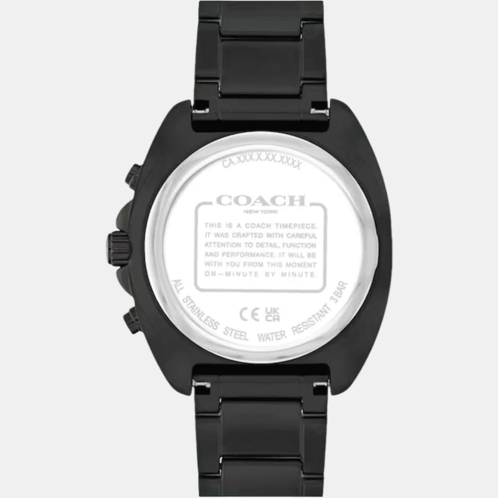 Charter Men Quartz Black Dial Chronograph Stainless Steel Watch 14602739