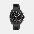Charter Men Quartz Black Dial Chronograph Stainless Steel Watch 14602739