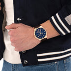 Jackson Men Quartz Blue Dial Chronograph Stainless Steel Watch 14602745