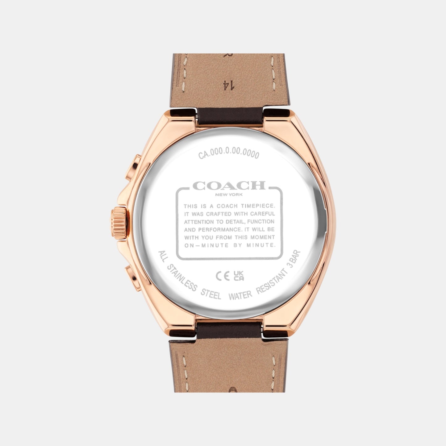 Jackson Men Quartz Navy Dial Chronograph Calf Watch 14602745