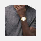 Elliot Men Quartz Silver White Dial Analog Stainless Steel Watch 14602747