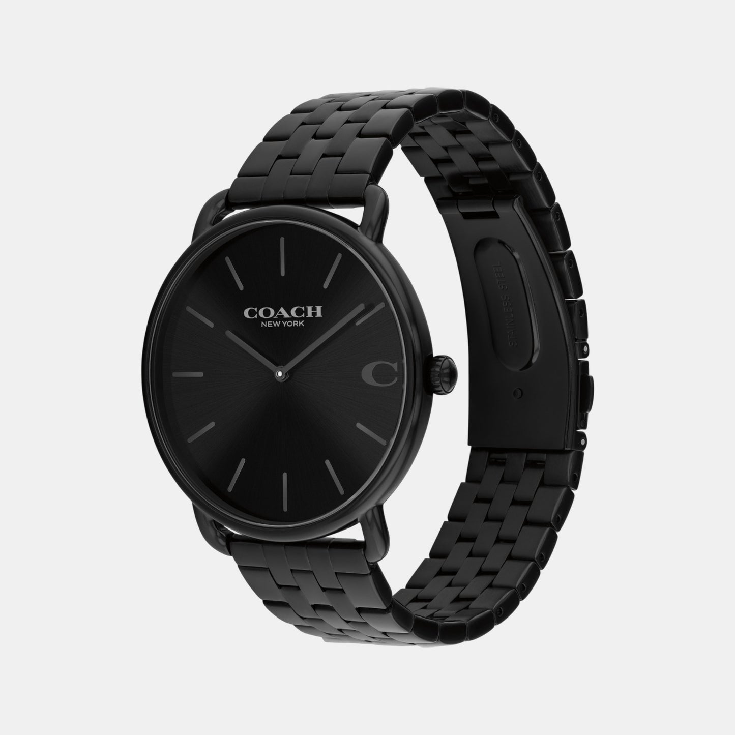 Elliot Men Quartz Black Dial Analog Stainless Steel Watch 14602749