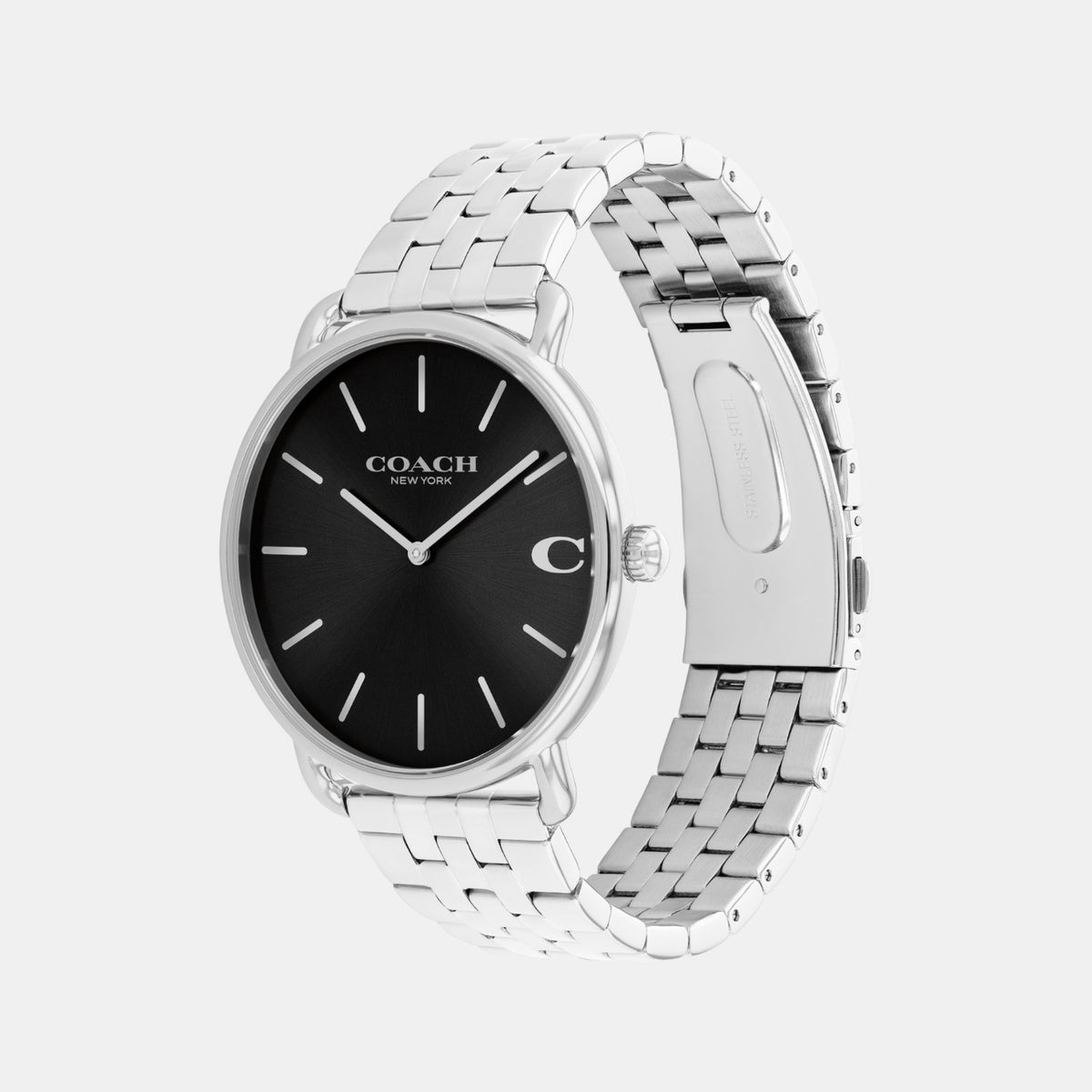 Elliot Men Quartz Black Dial Analog Stainless Steel Watch 14602750