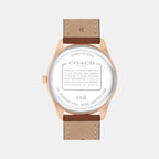 Oliver Men Quartz Blue Dial Analog Calf Watch 14602755