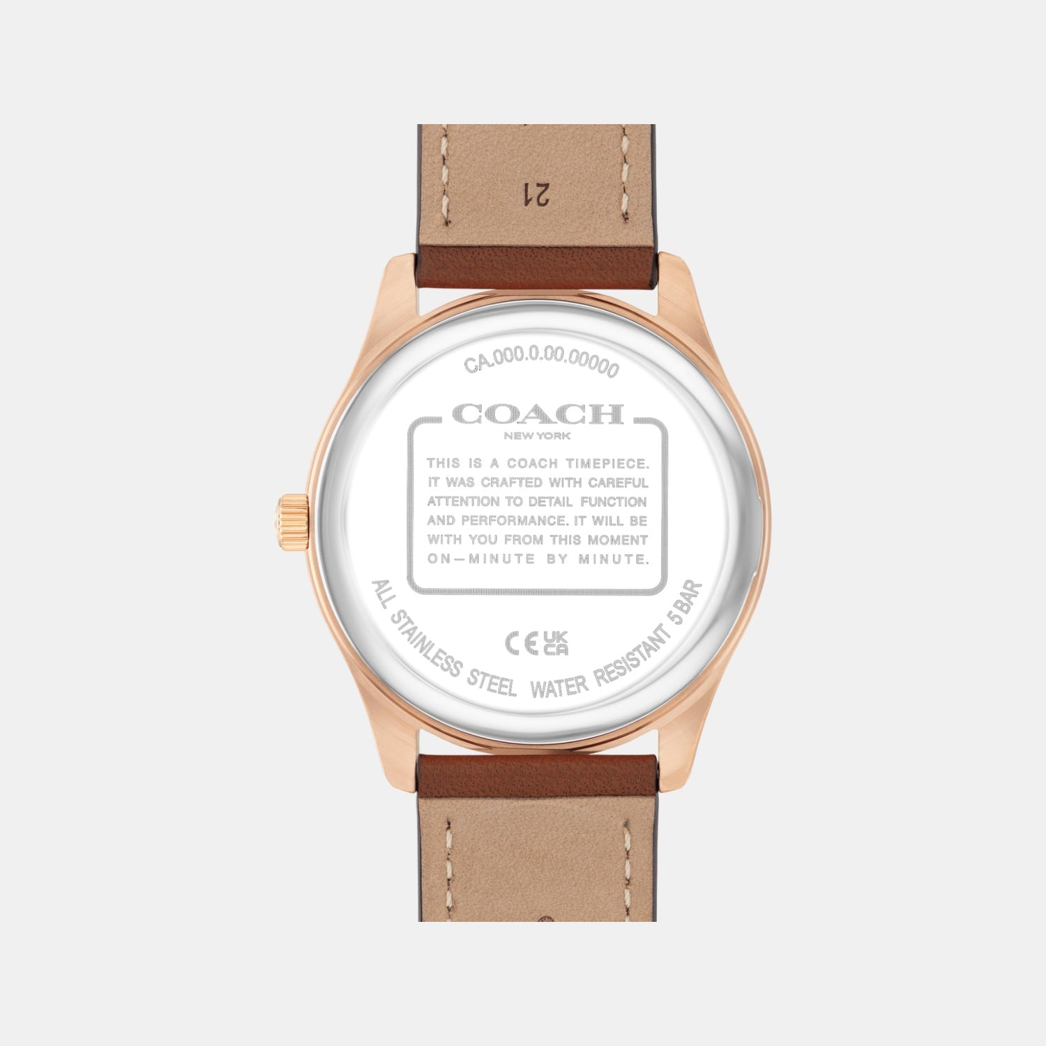 Oliver Men Quartz Blue Dial Analog Calf Watch 14602755