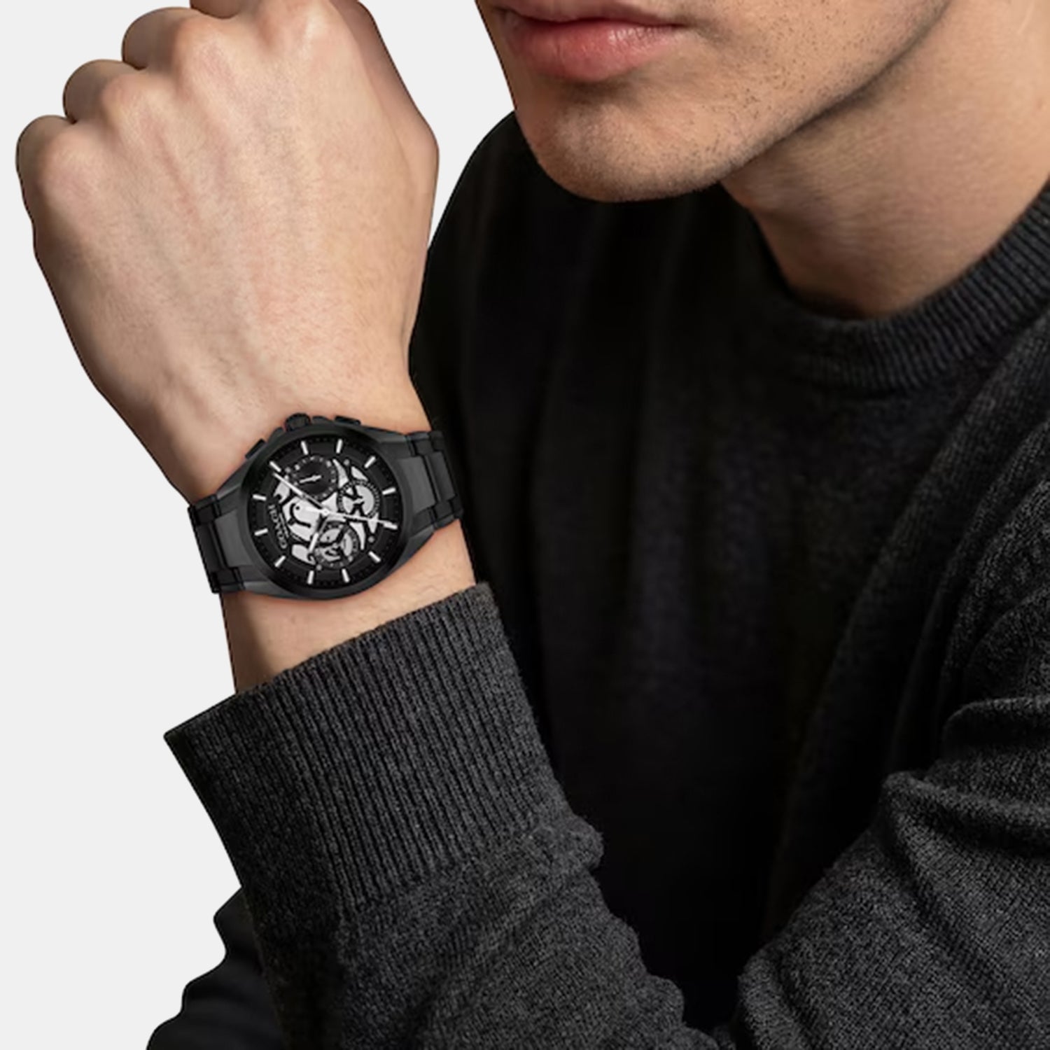Jackson Men Quartz Black Dial Analog Watch 14602770