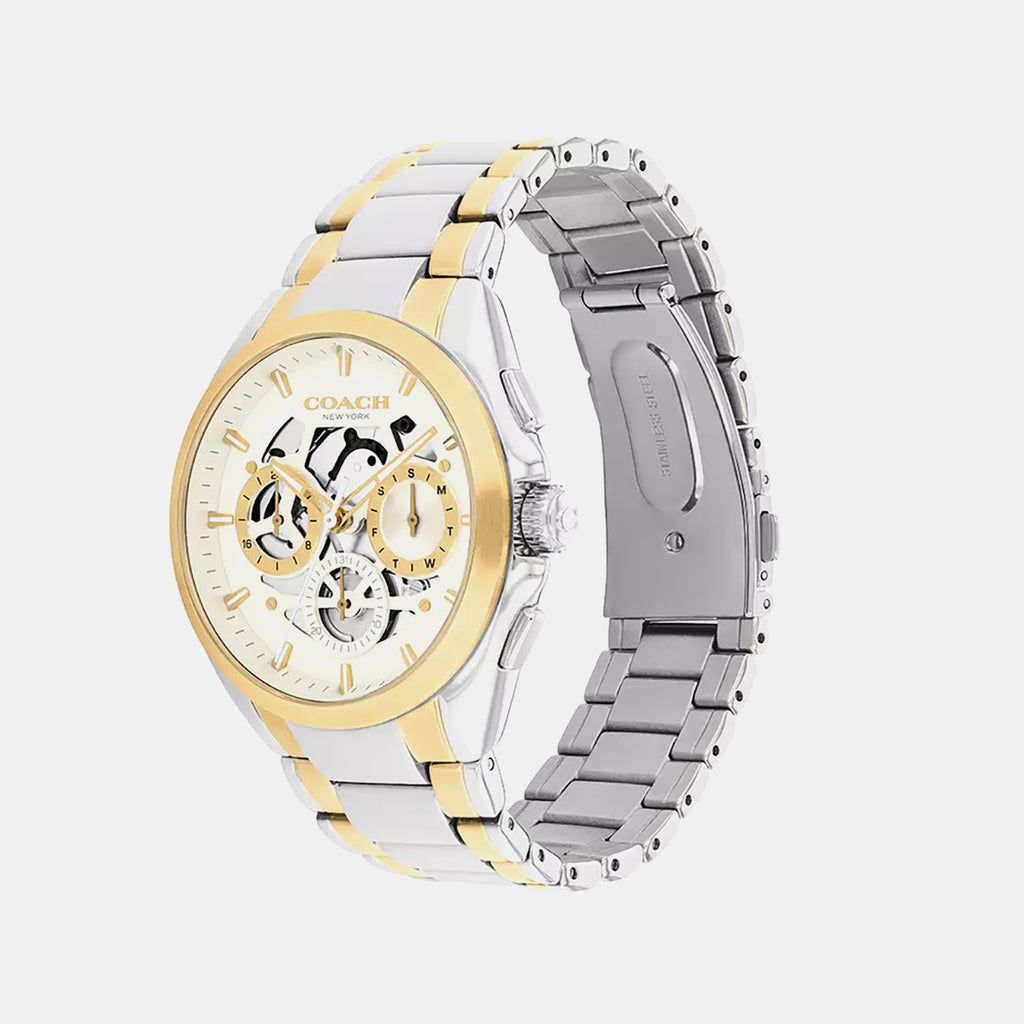 Jackson Men Quartz White Dial Analog Watch 14602771