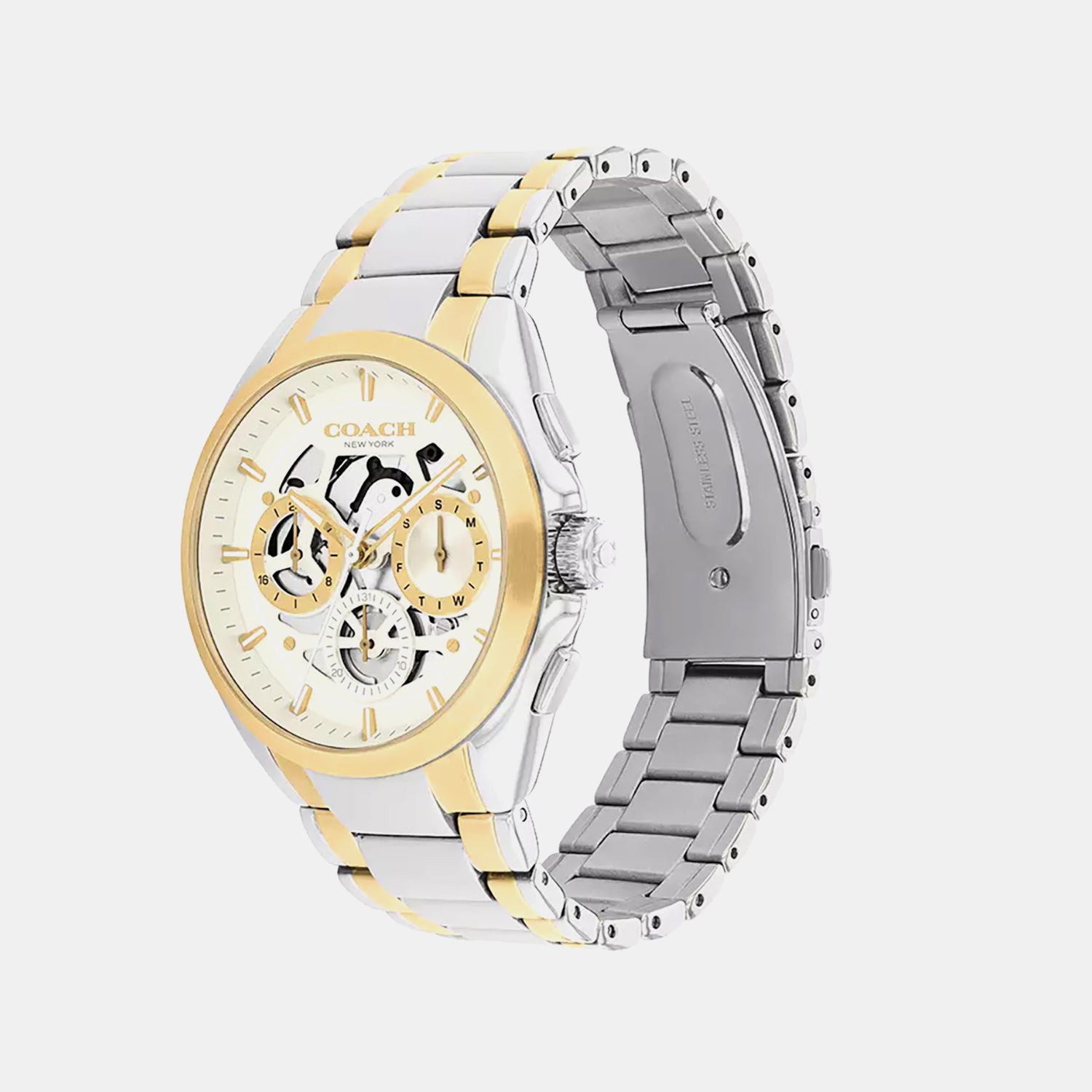 Jackson Men Quartz White Dial Analog Watch 14602771