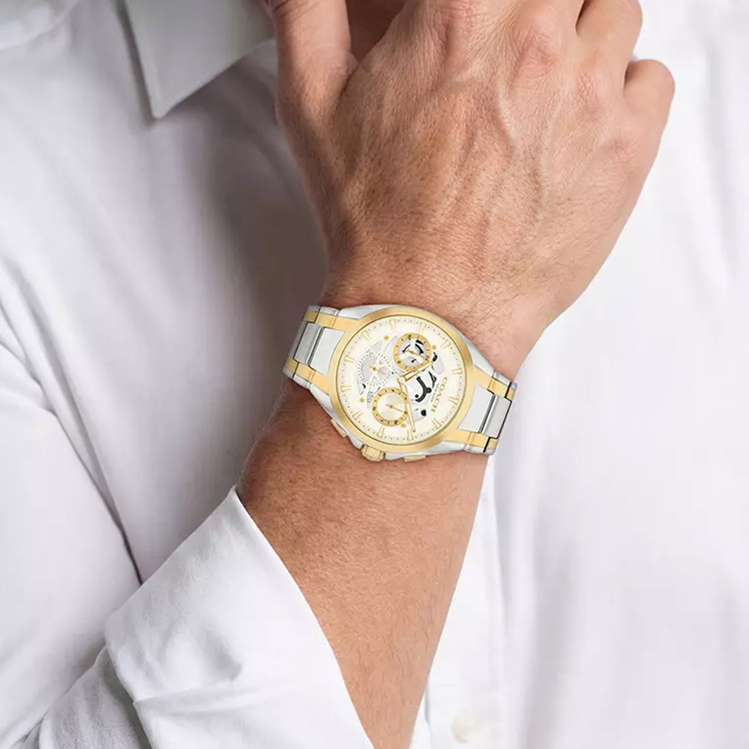 Jackson Men Quartz White Dial Analog Watch 14602771