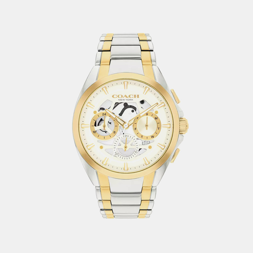 Jackson Men Quartz White Dial Analog Watch 14602771