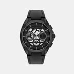 Jackson Men Quartz Black Dial Analog Watch 14602773
