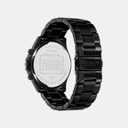 Men Quartz Black Dial Chronograph Stainless Steel Watch 14602778