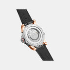 Era Men Automatic Silver Dial Analog Leather Watch 147-L10306