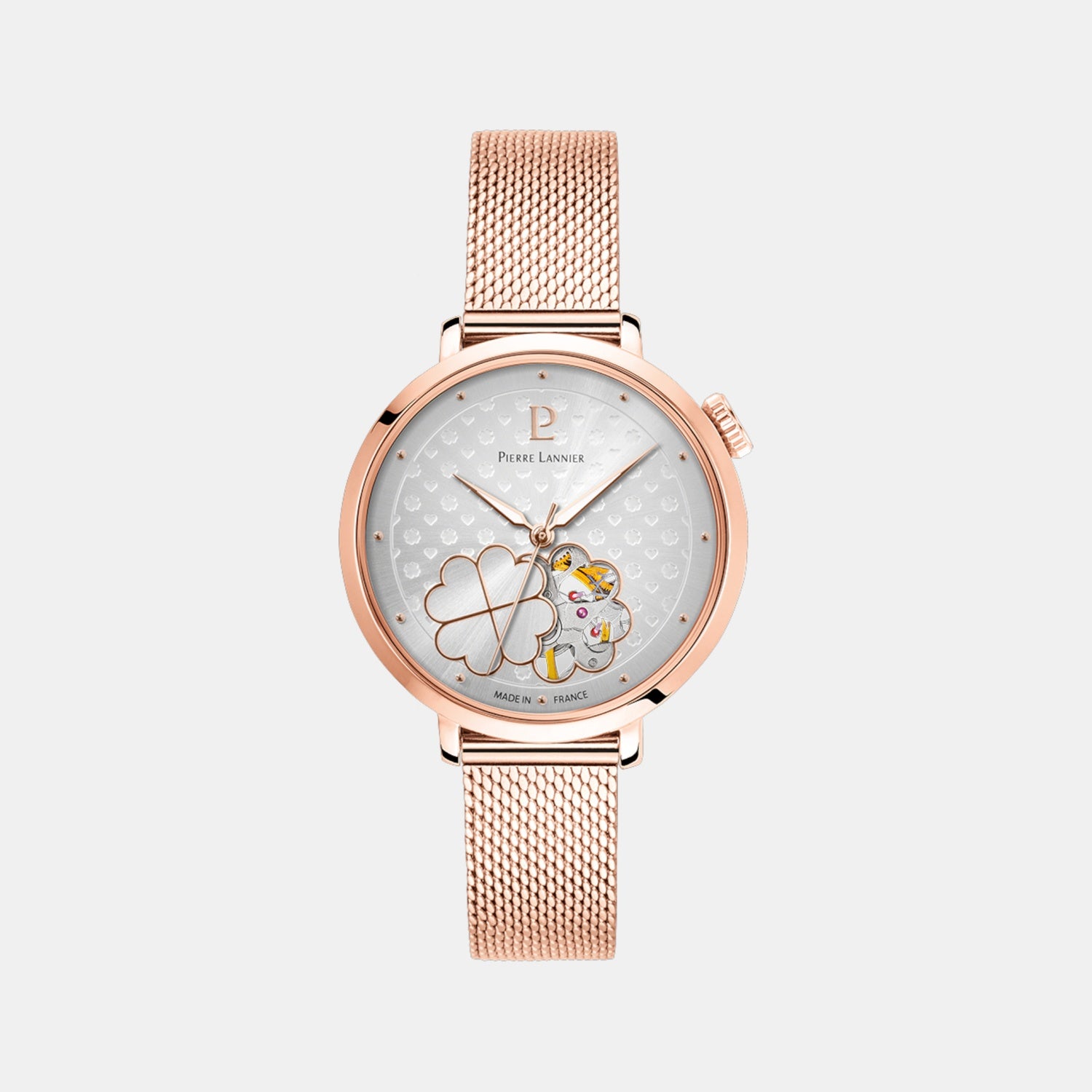 Esperance Women Automatic Silver Dial Analog Mesh Watch 147K928