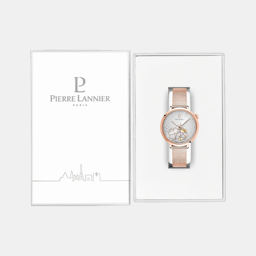 Esperance Women Automatic Silver Dial Analog Mesh Watch 147K928