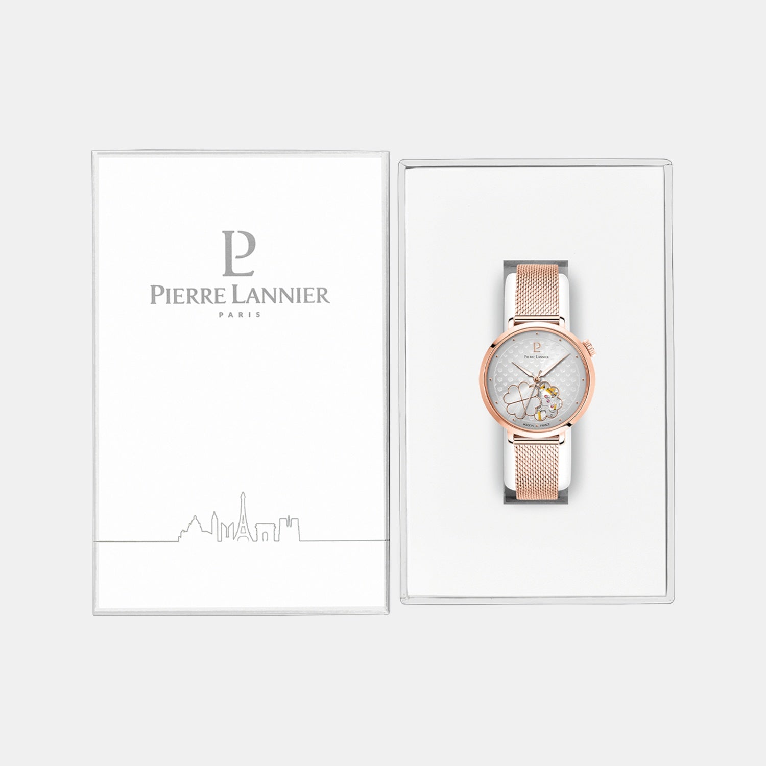 Esperance Women Automatic Silver Dial Analog Mesh Watch 147K928