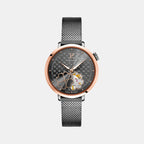 Esperance Women Automatic Grey Dial Analog Mesh Watch 147K939