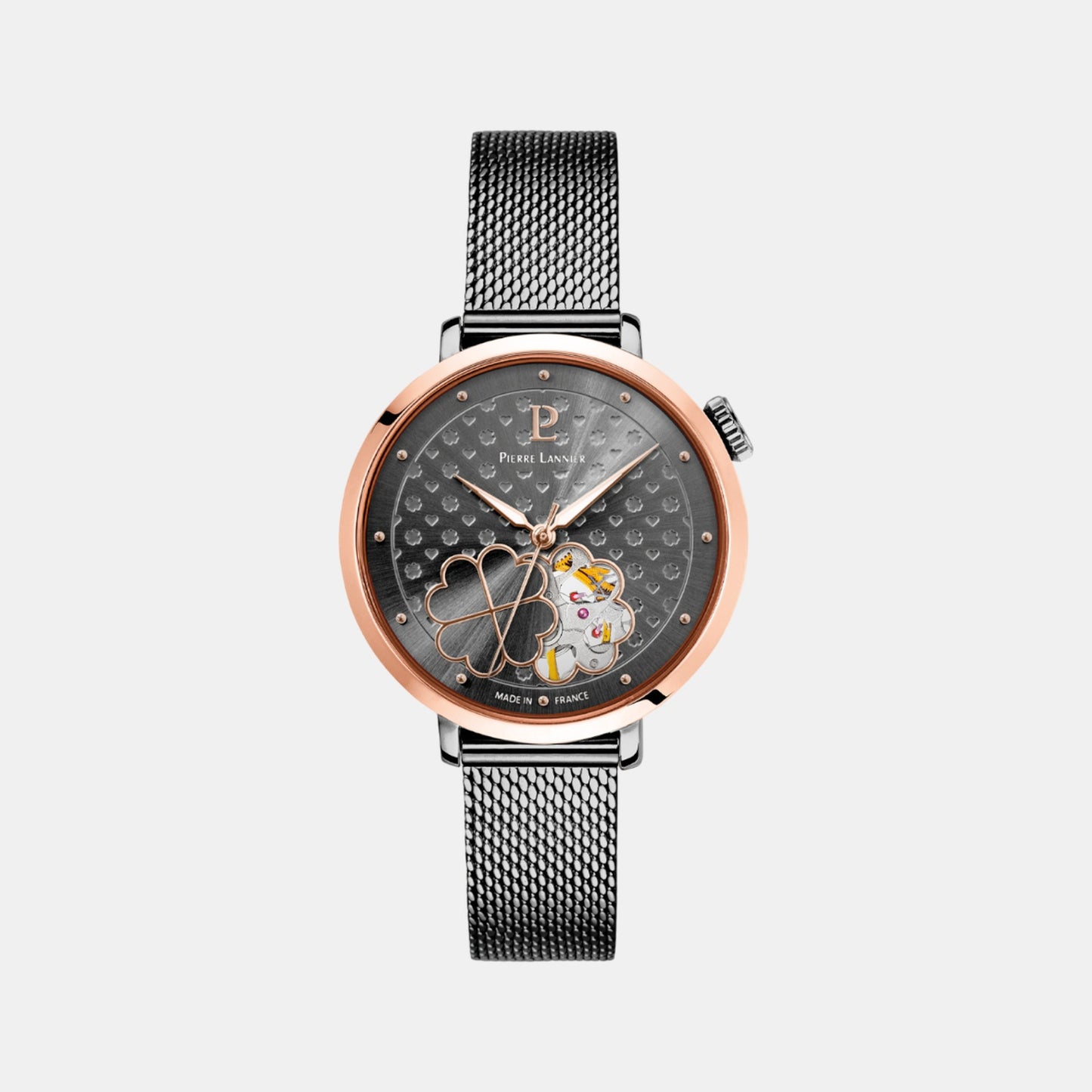 Esperance Women Automatic Grey Dial Analog Mesh Watch 147K939