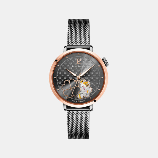 Esperance Women Automatic Grey Dial Analog Mesh Watch 147K939