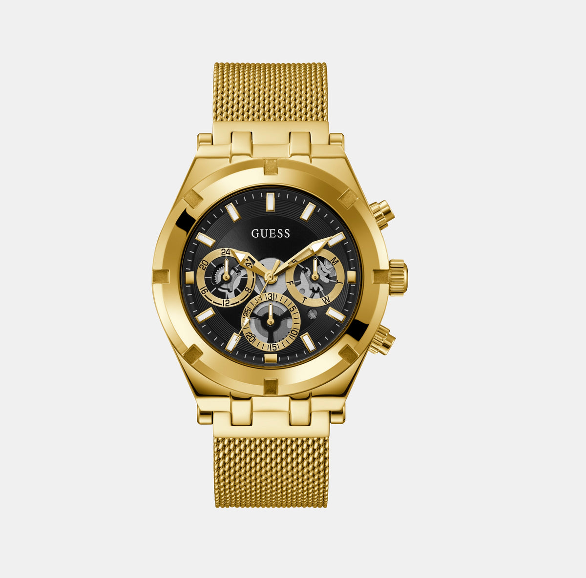 Guess Round Black Chronograph watch
