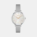 Symphony Women Quartz Silver Dial Analog Stainless Steel Watch 1502611