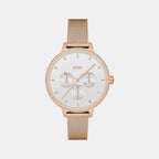 Prime Women Quartz White Dial Analog Stainless Steel Watch 1502663