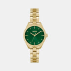 Sage Women Quartz Green Dial Analog Stainless Steel Watch 1502729