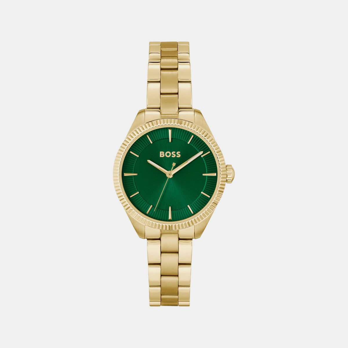 Boss Sage Women Quartz Green Dial Analog Stainless Steel Watch 1502729