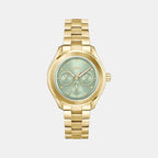 Boss Round Green Multi-Function watch