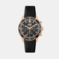 Women Quartz Black Dial Chronograph Leather Watch 1502753