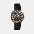 Boss Round Black Chronograph watch