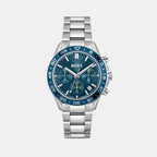 Boss Round Blue Chronograph watch