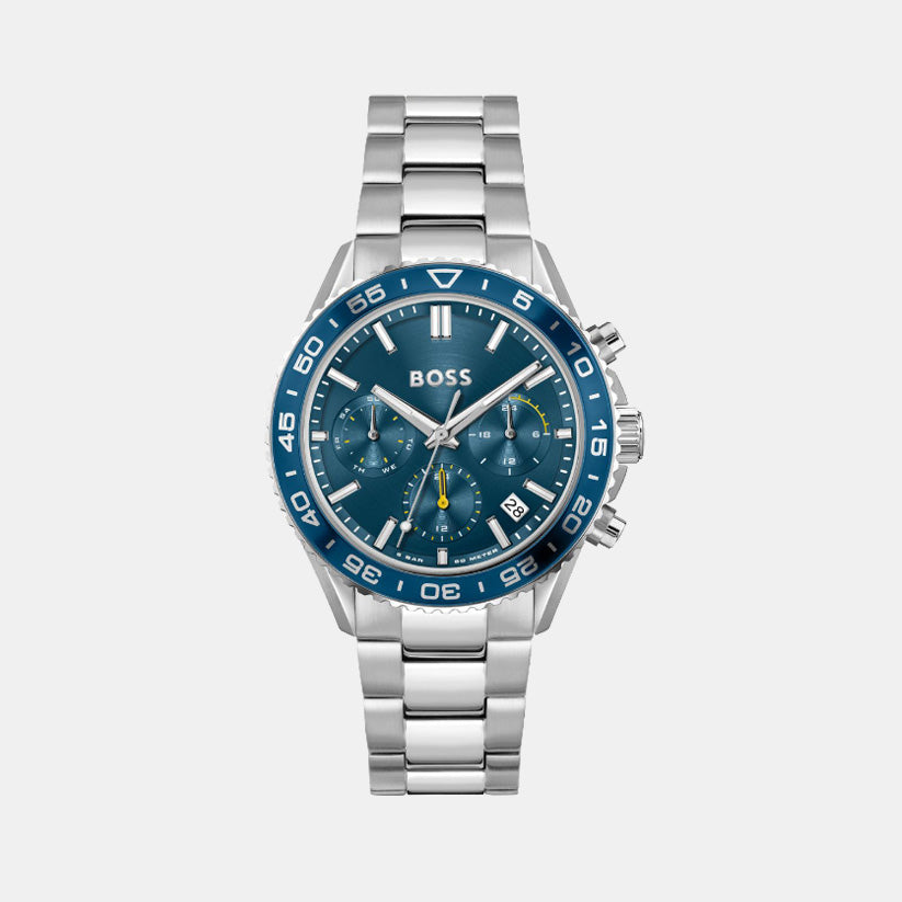 Boss Round Blue Chronograph watch