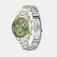 Women Quartz Green Dial Chronograph Stainless Steel Watch 1502766