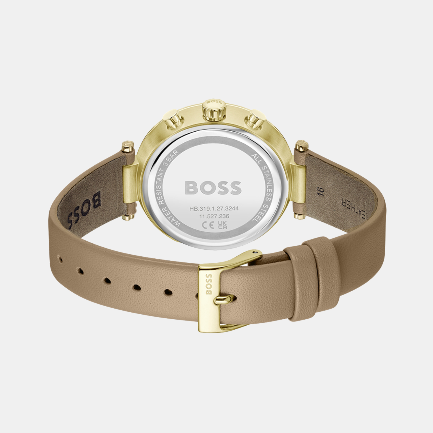 Boss Women Round Silver White watch