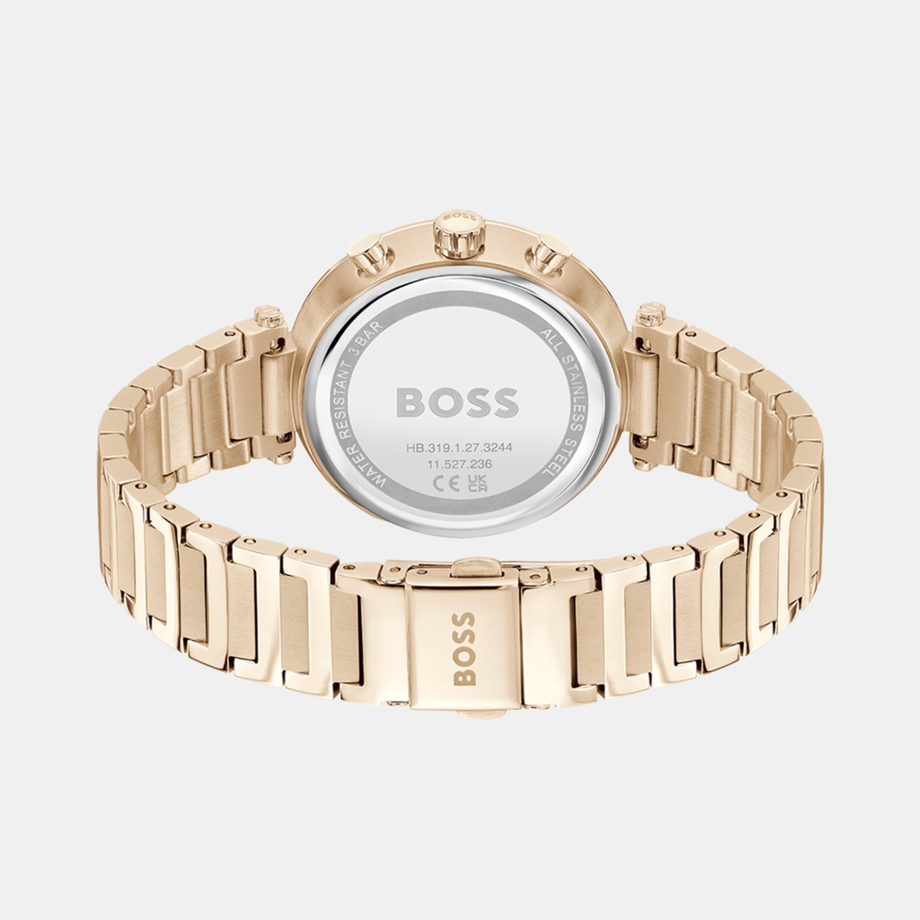Boss Women Round Silver White watch