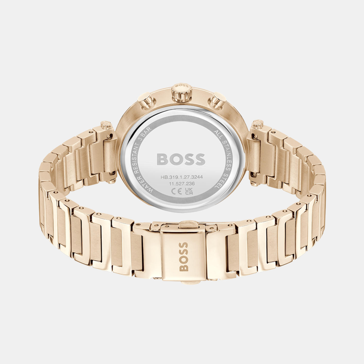 Boss Women Round Silver White watch