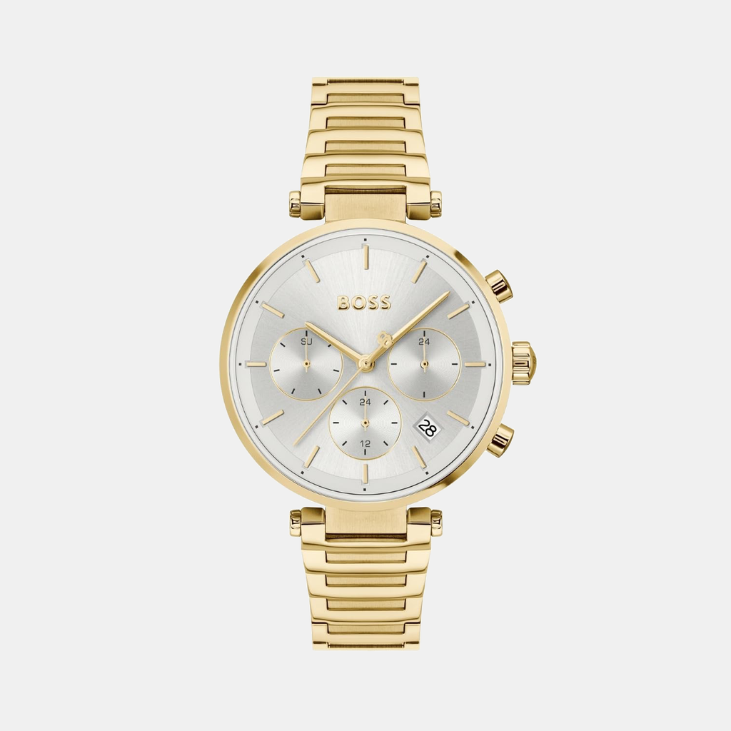 Boss Round Silver White Multi-Function watch