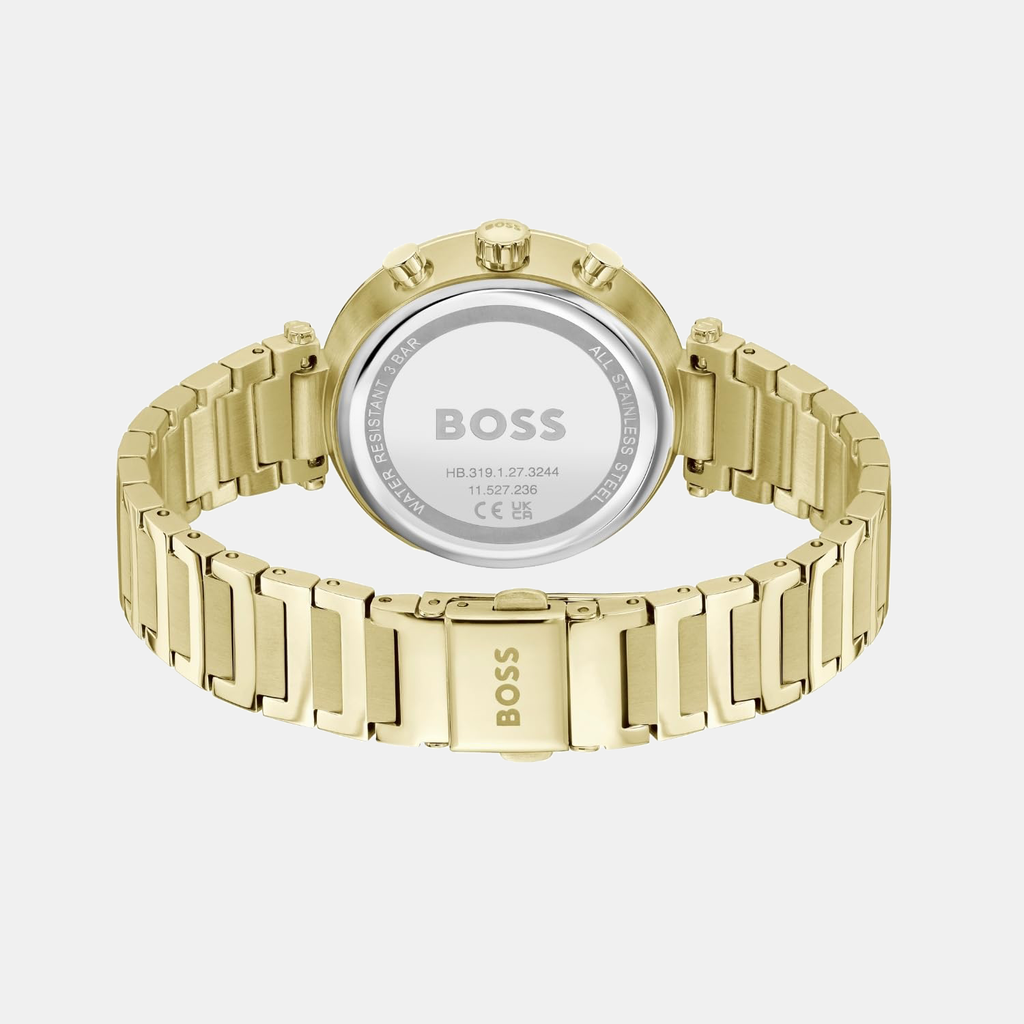Boss Women Round Silver White watch