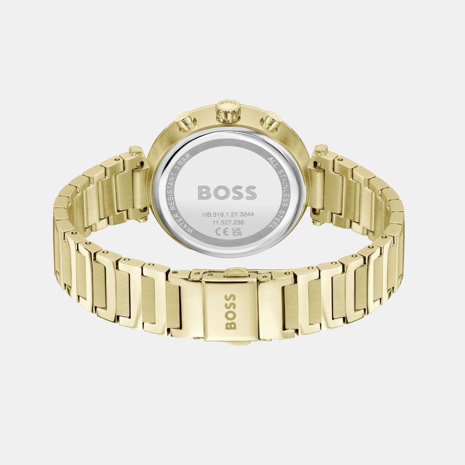 Boss Women Round Silver White watch