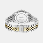 Boss Women Round Silver Mother Of Pearl watch