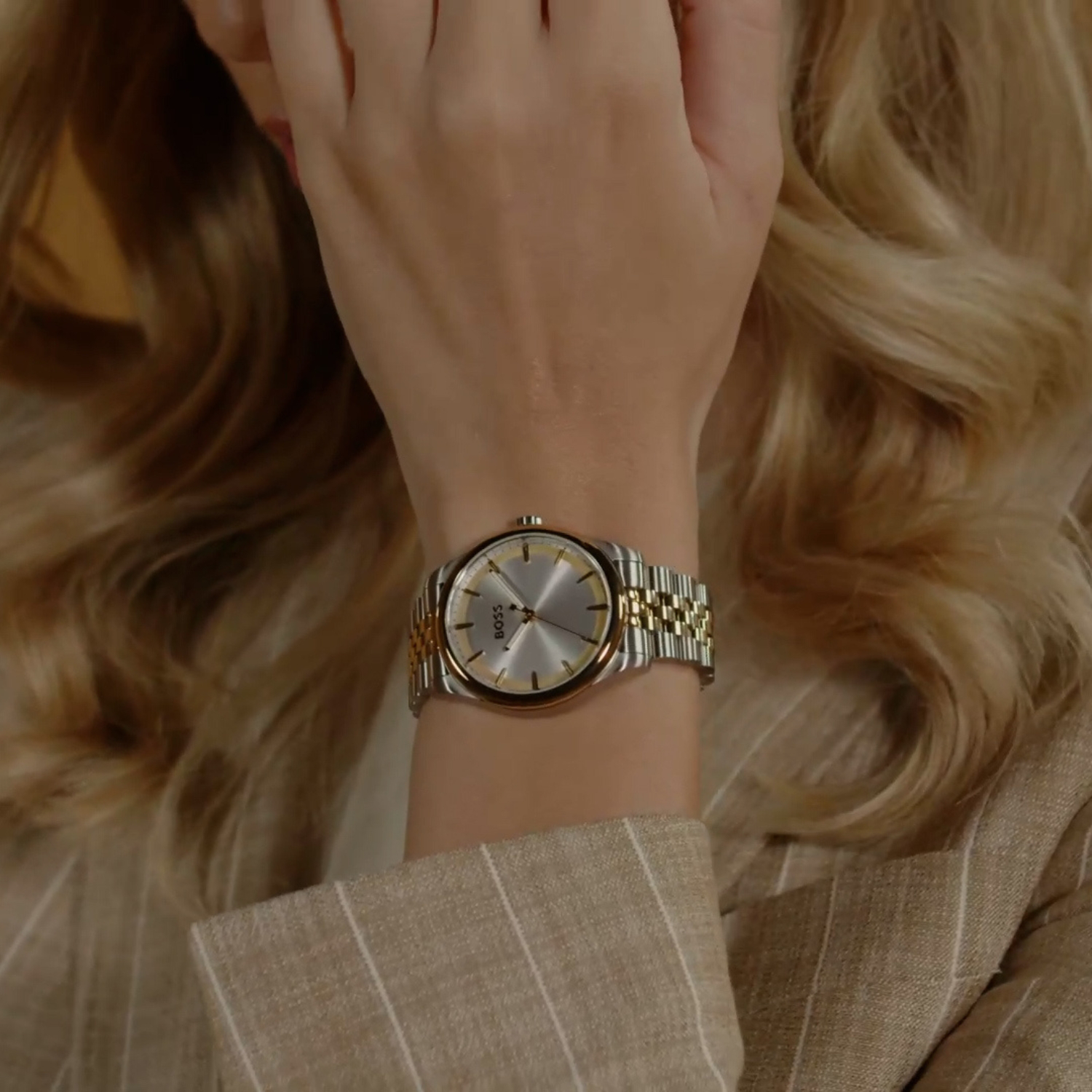 Boss Stainless Steel Silver Mother Of Pearl watch