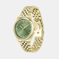 Women Quartz Green Mother Of Pearl Dial Analog Stainless Steel Watch 1502780