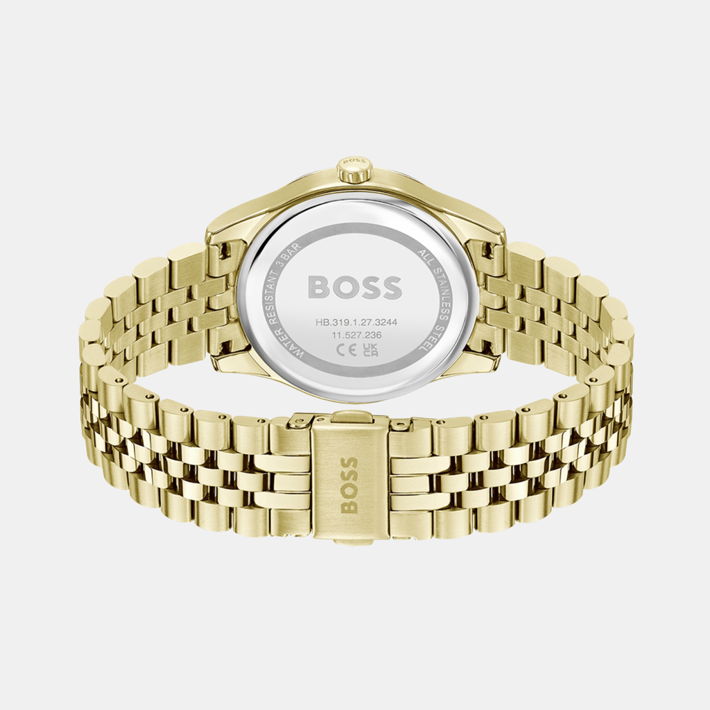 Boss Women Round Green Mother Of Pearl watch