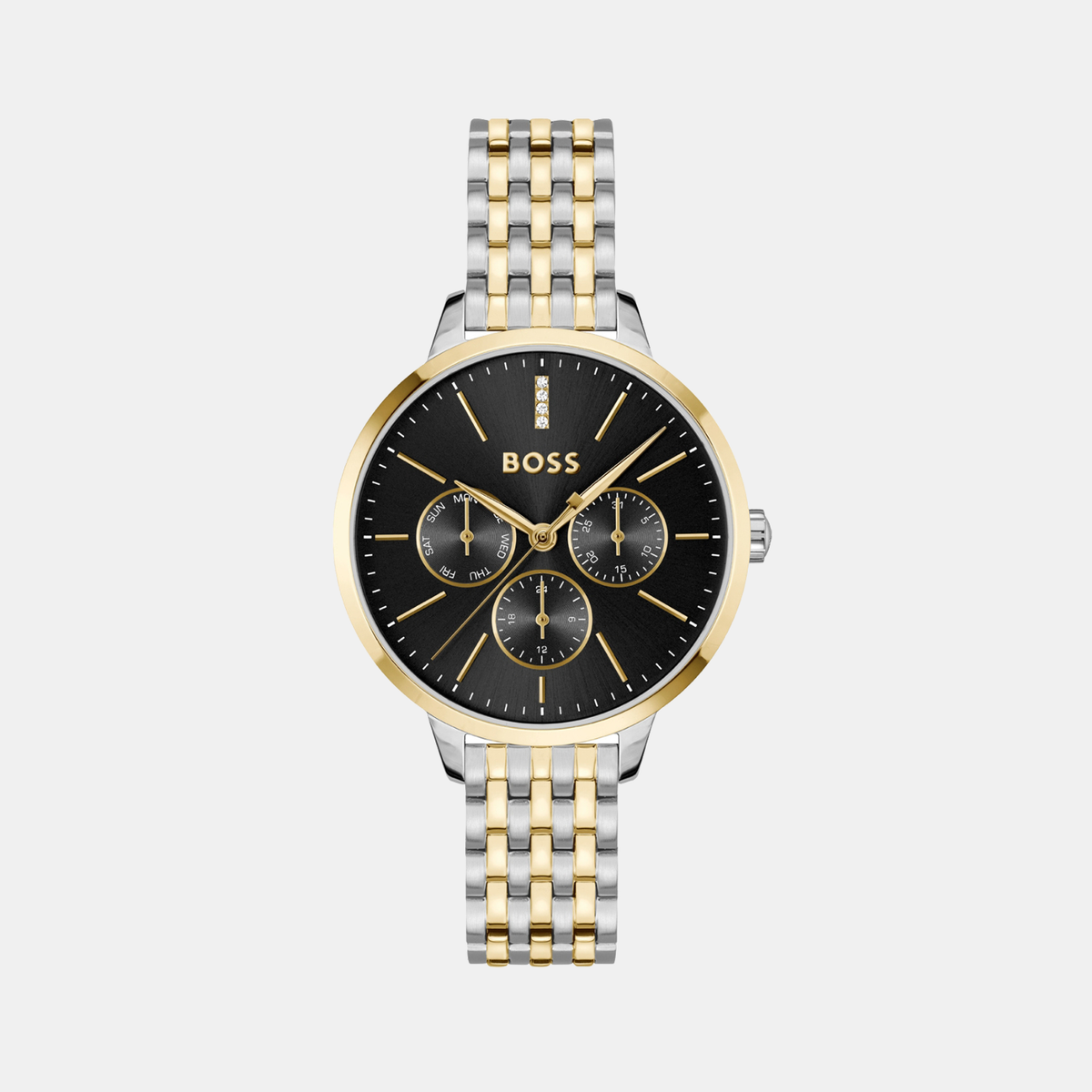 Boss Round Black Multi-Function watch